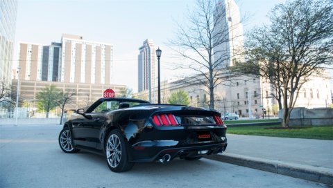 Corsa 2015-2017 Ford Mustang GT Convertible 5.0L V8 Polished Sport Cat-Back Dual Rear Exit thumbnail 8