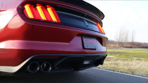 Corsa 2015-2020 Ford Mustang GT350 3in Double X Pipe Exhaust thumbnail 3