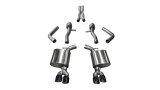 Corsa 2015-2023 Dodge Challenger Hellcat Dual Rear Exit Sport Exhaust w/ 3.5in Black Tips thumbnail 2