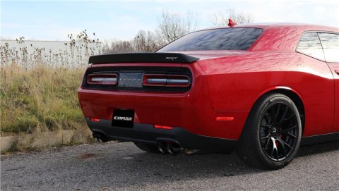 Corsa 2015-2023 Dodge Challenger Hellcat Dual Rear Exit Extreme Exhaust w/ 3.5in Polished Tips thumbnail 2