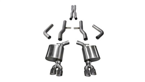 Corsa 2015-2023 Dodge Challenger Hellcat Dual Rear Exit Extreme Exhaust w/ 3.5in Polished Tips thumbnail 3