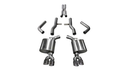 Corsa 2015-2023 Dodge Challenger Hellcat Dual Rear Exit Extreme Exhaust w/ 3.5in Polished Tips thumbnail 5