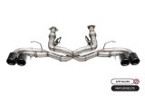 Corsa 2020-2025 Chevrolet Corvette C8 RWD 3in Track Cat-Back Delete Exhaust w/4.5in CF Black PVDTips thumbnail 4