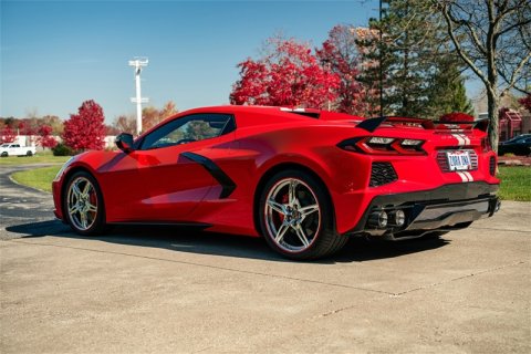 Corsa 2020-2025 Chevrolet Corvette C8 RWD 3in Delete 4 Valve Cat-Back w/NPP w/4.5in CF Polished Tips thumbnail 4