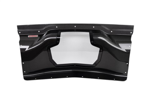 Corsa 2020+ Chevrolet Corvette C8/Z06 Carbon Fiber Air Intake Trunk Panel with Polycarbonate thumbnail 1