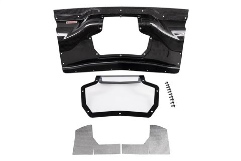 Corsa 2020+ Chevrolet Corvette C8/Z06 Carbon Fiber Air Intake Trunk Panel with Polycarbonate thumbnail 2