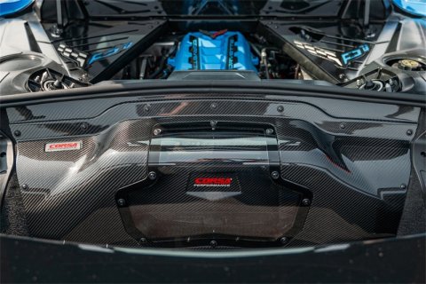 Corsa 2020+ Chevrolet Corvette C8/Z06 Carbon Fiber Air Intake Trunk Panel with Polycarbonate thumbnail 4