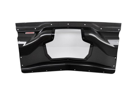 Corsa 2020+ Chevrolet Corvette C8/Z06 Carbon Fiber Air Intake Trunk Panel with Polycarbonate thumbnail 5
