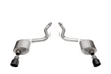 Corsa 24+ Ford Mustang GT Touring Axle-Back Dual Rear Exit with 4.5in Pro Series Black PVD Tips thumbnail 1