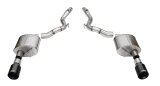 Corsa 24+ Ford Mustang GT Sport Axle-Back Dual Rear Exit with 4.5in Black PVD Straight Cut Tips thumbnail 1
