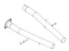 Corsa 2018-2024 Dodge Durango SRT Sport to Xtreme Non-Resonated Head Pipe Conversion Kit thumbnail 3