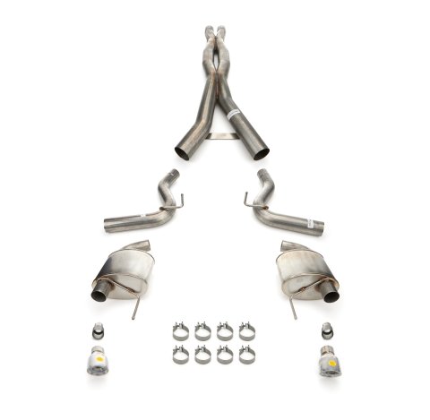 Corsa 24+ Ford Mustang GT Xtreme Cat-Back Exhaust Sys. 3.0in Dual Rear Exit w/4.5in Pro Series Tips thumbnail 3