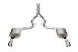 Corsa 24+ Ford MustangGT Sport Cat-Back Exhaust System 3.0in Dual Rear Exit w/4.5in Pro Series Tips thumbnail 1