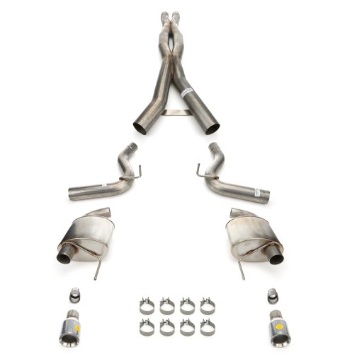 Corsa 24+ Ford MustangGT Sport Cat-Back Exhaust Sys. 3.0in Dual Rear Exit w/4.5in Straight Cut Tips thumbnail 3