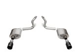 Corsa 24+ Frd MustangGT Touring Axle-Back Ex.Sys 3.0in Dual Rear Exit w/4.5in Blk PVD StraightCutTip thumbnail 1