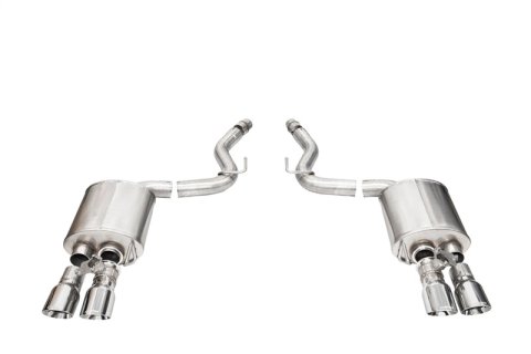 Corsa 2024+ Ford Mustang V8 5.0L 3in Axle-Back Exhaust System w/ Twin 4in Polished Pro-Series Tips thumbnail 1