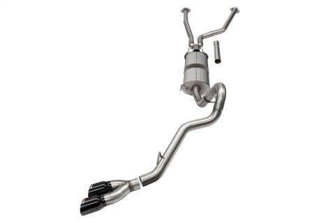 Corsa 22-25 Toyota Tundra 4WD 3in Sport Cat-Back Side Exit Exhaust System w/ Twin 4in Black PVD Tips thumbnail 3