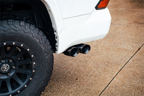 Corsa 22-25 Toyota Tundra 4WD 3in Sport Cat-Back Side Exit Exhaust System w/ Twin 4in Black PVD Tips thumbnail 5