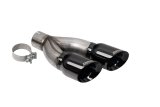 Corsa 2022-2024 Toyota Tundra 4WD 4in Single Side Dual Outlet Tip Kit - Black PVD thumbnail 2