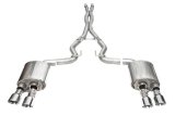 Corsa 24+ Ford Mustang Dark Horse 5.0L 3.0in Dual Rear Exit Cat-Back w/Twin 4.5in Polish Slash Tips thumbnail 1
