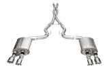 Corsa 24+ Ford Mustang Dark Horse 5.0L 3.0in Dual Rear Exit Cat-Back w/Twin 4.5in Polish Slash Tips thumbnail 7