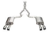 Corsa 24+ Ford Mustang Dark Horse 5.0L 3in Dual Rear Exit Cat-Back w/Twin 4.5in Polish Straight Tip thumbnail 3