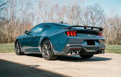 Corsa 24-25 Ford Mustang Dark Horse 5.0L 3in Dual Rear Cat-Back w/Twin 4.5in Black PVD Straight Tips thumbnail 2
