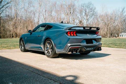 Corsa 24-25 Ford Mustang Dark Horse 5.0L 3in Dual Rear Cat-Back w/Twin 4.5in Black PVD Straight Tips thumbnail 5