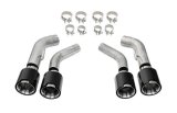 Corsa 2016-2024 Chevrolet Camaro SS / ZL1 Carbon Fiber 4.5in Twin Tip Kit thumbnail 1