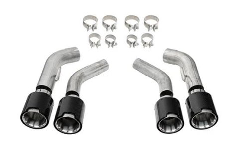 Corsa 2016-2024 Chevrolet Camaro SS / ZL1 Carbon Fiber 4.5in Twin Tip Kit