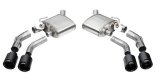 Corsa 2016-2024 Chevrolet Camaro SS / ZL1 Valved Axle-Back Exhaust w/ Black Carbon Fiber Quad Tips thumbnail 1