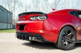 Corsa 2016-2024 Chevrolet Camaro SS / ZL1 Valved Axle-Back Exhaust w/ Black Carbon Fiber Quad Tips thumbnail 2