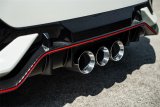 Corsa 2017-2021 Honda Civic Type R Xtreme Cat-Back Tri Rear Exit with 4.5in Polished Pro-Series Tips thumbnail 2