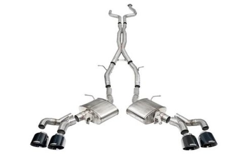 Corsa 2022-2025 Cadillac CT5-V Blackwing 3in. Cat-Back w/ Act. Exh. Dbl. X-Pipe Twin 4.5in. Tips thumbnail 1