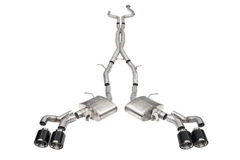 Corsa 2022-25 Cadillac CT5 V Blackwing 3in. Cat-Back w/ Act. Exh. - Dbl X-Pipe - Twin 4.5in. CF Tips thumbnail 3