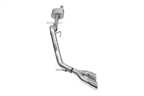 Corsa 2024-2025 Ford Ranger 3in Cat-Back Exhaust 4in Polished Pro-Series Slash Cut Twin Tip thumbnail 1