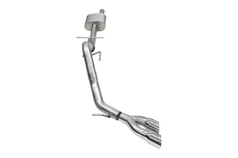 Corsa 2024-2025 Ford Ranger 3in Cat-Back Exhaust 4in Polished Pro-Series Slash Cut Twin Tip thumbnail 5