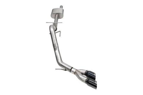 Corsa 2024-2025 Ford Ranger 3in Cat-Back Exhaust 4in Black PVD Pro-Series Slash Cut Twin Tip thumbnail 5