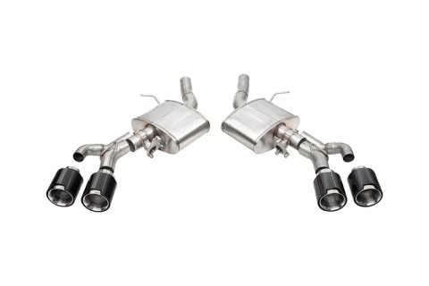 Corsa 22-25 Cadillac CT4 V Blackwing 3in Active Valve Axle-Back - 4.5in Carbon Fiber Polished Tip thumbnail 1