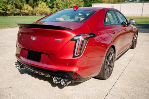 Corsa 22-25 Cadillac CT4 V Blackwing 3in Active Valve Axle-Back - 4.5in Carbon Fiber Polished Tip thumbnail 2