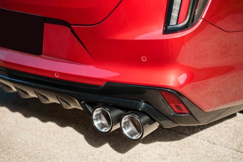 Corsa 22-25 Cadillac CT4 V Blackwing 3in Active Valve Axle-Back - 4.5in Carbon Fiber Polished Tip thumbnail 3