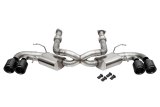 Corsa 20-25 Corvette C8 3in. Cat-Back 4.5in. Tips - Black PVD Carbon Fiber Tips thumbnail 1
