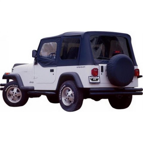 Rampage 1976-1983 Jeep CJ5 Complete Top - Black Denim thumbnail 1