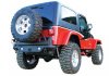 Rampage 1987-1995 Jeep Wrangler(YJ) Recovery Bumper Rear - Black thumbnail 3