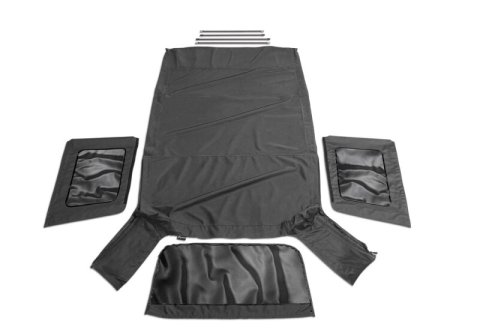 Rampage 2007-2009 Jeep Wrangler(JK) Unlimited OEM Replacement Top - Black Diamond thumbnail 3