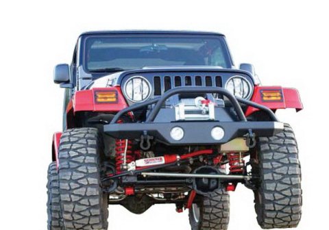 Rampage 1976-1983 Jeep CJ5 Recovery Bumper Front - Black thumbnail 5
