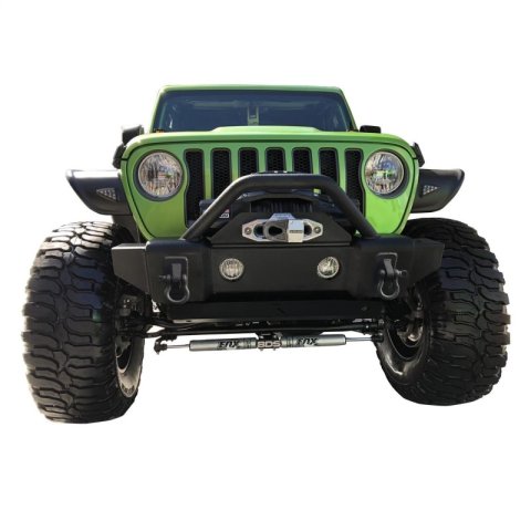 Rampage 2007-2018 Jeep Wrangler(JK) Recovery Bumper Stubby Front - Black thumbnail 1