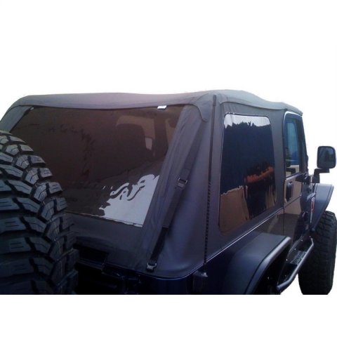 Rampage 1997-2006 Jeep Wrangler(TJ) Excludes LJ Unlimited Frameless Soft Top Kit - Black Diamond thumbnail 1