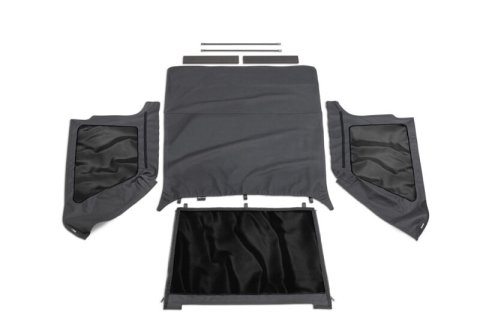 Rampage 1997-2006 Jeep Wrangler(TJ) Excludes LJ Unlimited Frameless Soft Top Kit - Black Diamond thumbnail 2