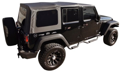 Rampage 2007-2009 Jeep Wrangler(JK) OEM Replacement Top - Black Diamond thumbnail 4